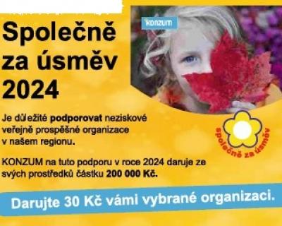 SBÍRKA KONZUMU SPOLEČNĚ ZA ÚSMĚV 2024