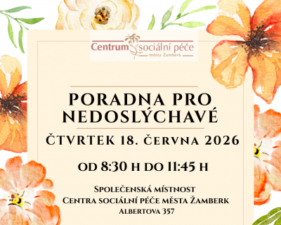 poradna pro nedoslýchavé v červnu